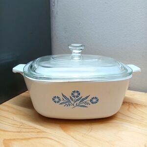 CorningWare Blue Cornflower Casserole Dish with Lid